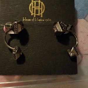 Silver House of Harlow earrings
